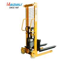 Manual hand operated forklift 2 Ton 2.5 M hydraulic hand stacker with motor