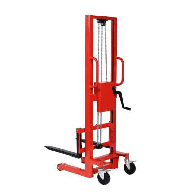 350kg portable hand manual hydraulic stacker