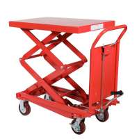 350KG Hydraulic Table Lift Scissor Lift Table  Factory Price Double Scissor Lift Cart