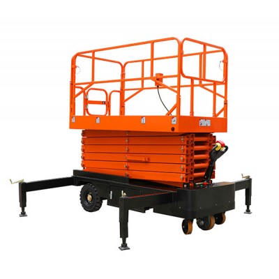 AC DC Motor  Aerial Work Platform 12m Electric Scissor Lift