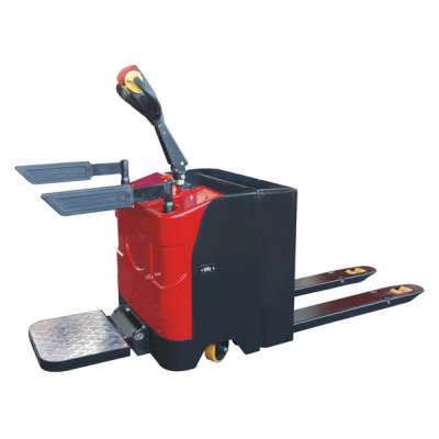 2000KG Electric Pallet Truck Full Electric Forklift 3T Driving Pallet Truck