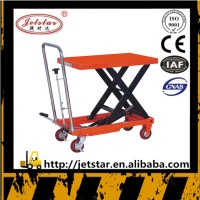 150kg personal hydraulic single hand scissor lift table trolley