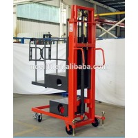 Electric Order Picker lift, Mobile Aluminium Mast Ladder Lift